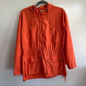 Jones New York Sport Windbreaker Hooded Pullover Medium